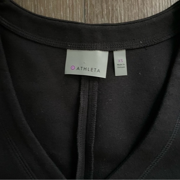 ATHLETA Celebration Ponte Knit Dress Size XS Black - Picture 6 of 8